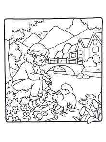 Livro de colorir "Gatos e Chocolate Quente" com 48 páginas, adequado para adultos e crianças, com desenhos ousados e simples, ideal para relaxar. Pode ser usado como presente de Natal, Halloween, aniversário, Dia das Crianças, material escolar e para a volta às aulas. [Essencial para pintura à mão] Livro de colorir, sem necessidade de decalque, basta pintar. - Multicolorido - Ver 9