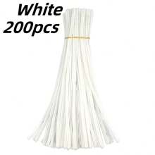 Grey Chenille Stems, 200/400pcs Grey Pipe Cleaners For Crafts, 4 Colors, Grey Pipe Cleaners Craft Set, Solid Color Chenille Stems, Pipe Cleaners Craft Supplies, Pipe Cleaners Chenille Stems For Craft, Fuzzy Sticks Pipe Cleaner Brush For DIY Art Creative Craft Decorations - Grey - View 18