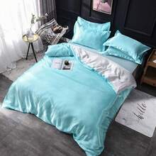 Full Satin Bedding Set In Wine Red, Silk - Like, Luxury Soft Burgundy Comforter Cover, Chic Bedroom Decor, Zippered (1 Duvet Cover + 2 Pillow Cases) - 多23 - 查看 7