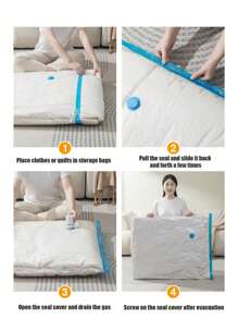 10/9/5pcs Set Portable Travel Storage Bags, Large Capacity Compression Bags, Reusable Vacuum Bags, Foldable Organizer Cubes, Printed Luggage Bags, Dust-Proof Packing Cubes, Moisture-Proof Miscellaneous Bags, Suitable For Clothing, Bedding, Shirts, Bedroom, Closet, Bathroom, Outdoor Gear, Home Organization, Back To School, Travel & Holiday Essentials