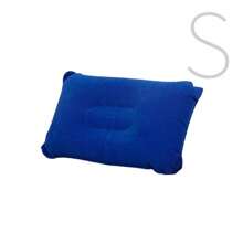 1pc Portable Inflatable Pillow For Outdoor Camping And Nap, Disposable Backrest Cushion, Velour Throw Pillow, Travel Pillow, Car Cushion, Bedding, Home