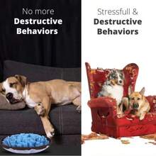 1 szt. mata węchowa dla zwierząt, zabawka do żerowania dla psów i kotów w pomieszczeniach, mata antystresowa i zabawka-puzzle, miska spowalniająca jedzenie 2 w 1 dla kotów i psów, zabawka wzbogacająca dla zwierząt