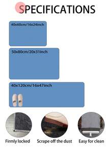 1pc Halloween Element High Saturation Cool Ghost Customizable Text Decorative Doormat - Design, Non-Fading, Suitable For Bedroom, Study, Computer Room, Indoor/Outdoor Entrance, Ideal Halloween Gift For Family, 40*60/50*80/40*120cm - Multicolor Edging DD - View 6