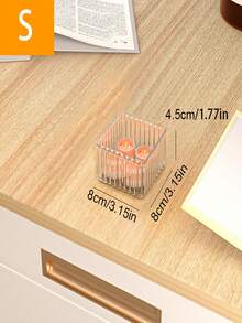 1/7件透明抽屉式设计亚克力化妆品收纳盒，适用于梳妆台、存放口红、眼影、护肤品、家居用品（亚克力产品在运输过程中可能会有缺陷） - 無色 - 查看 12