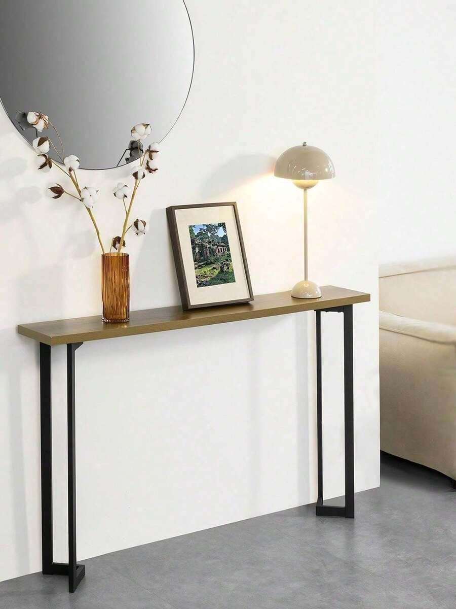 SoBuy FSB50-PF, Console Table Hall Table Side Table End Table Living Room Table Sofa Table, W120 X D20 X H75cm - 棕色 - 查看 1