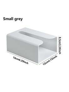 1件加厚壁挂式纸巾盒，纸巾架，创意家居纸巾收纳盒，无需钻孔纸巾盒，纸巾分配器，附带不干胶贴纸