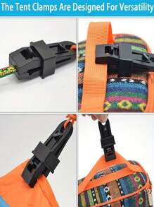 10 paquete de Clips universales resistentes y impermeables para lonas, material PP multiusos con boca de caimán para cubiertas de piscina, toldos, campamento al aire libre, cubiertas de automóviles, Lvxing