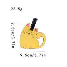 1PC Cute Cartoon Kitten Luggage Tag PVC Soft Rubber Identification Luggage Backpack Essential Tag Pendant -Friendly Card Holder Name Filling Anti-Lost Lightweight Durable Valentine's Day Gift Christmas Halloween Birthday Gift - B1 - 查看 4