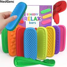 [Đồ chơi thư giãn Fidget] Đồ chơi cảm giác Fidget NESLGENC gói 4/8/16 | Đồ chơi thư giãn có giác hút, silicon bền, 6 màu sắc rực rỡ giúp thư giãn, giảm căng thẳng và lo âu - Nhiều màu - Xem 3
