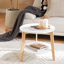 SoBuy FBT75-W, Set Of 2 Side Tables With Storage, Living Room Tables End Tables Coffee Tables Nesting Tables - 白色 - 查看 9