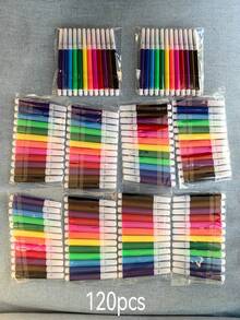 30pcs/Set Mini Marker Pens, 6/12 Colors, Portable, Suitable For Painting, Coloring, Marking, And Note-Taking