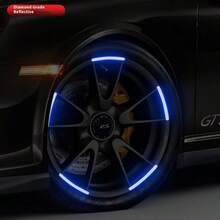 AD 炫彩反光贴 电动自行车摩托车轮毂警示贴 装饰车贴