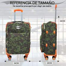 Maleta Cabina Equipaje De Mano 10kg Con Candado 18 Pulgada - Verde militar - Ver 2