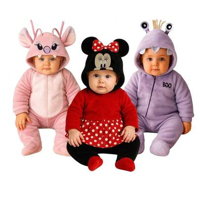 Disney Pack 3 Mamelucos para Bebe Angela, Minnie, Boo