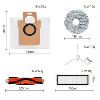 For Dreame S10/S10 PRO/X10/X20/S20 For X20+/X10+/X20 Plus Vacuum Cleaner Accessories