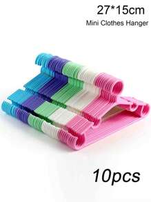 10 szt./zestaw Mini 27x15 cm przenośny wieszak na ubrania dla dzieci/zwierząt, wieszak na ubrania dla małych dzieci, plastikowe wieszaki na ubrania dla dzieci, organizer na ubrania dla dzieci
