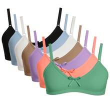 Kit With 4 Children's Bras For Girls – Basic, Colorful And Super Comfortable! - Nhiều màu - Xem 1