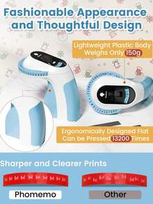 Phomemo E975 Embossed Label Maker, Vintage Embossed Portable Label Printer, Mini Embossed Label Maker (Includes 3 Rolls/6 Rolls Label Tapes), Suitable For Home, Office, Crafts And DIY, Gift Labels, 3D Label Maker (Clear And Readable Text), Mini Portable Label Maker (Label Tapes Have Waterproof, Wear-Resistant, Heat-Resistant, Oil-Resistant And Fade-Resistant Properties), Christmas Gift, Halloween Gift