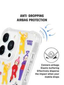 Funda para teléfono con diseño de dibujos animados, compatible con - Transparente 2 - Ver 5