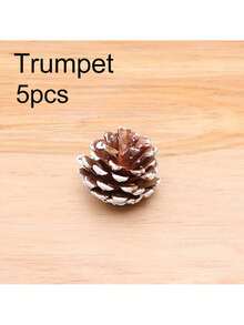 5pcs Natural Pine Cones Christmas Ornaments, Large Christmas Tree Pine Cones, 3 Sizes, Snowy Pine Cones For Christmas Tree, Gift Tags, Wreaths, Christmas Craft Hanging Decor