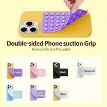 Silicone Octo Cup Buddy Sticky Grip Holder For Cellphone, Silicone Suction Cup Phone Case Mount Double Sided, Hands-Free Phone Accessories Strong Grip Holder For Selfie And Video - 1PC-紫色 - 查看 6