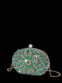 Rhinestone Jewelry Set Bling Necklace Earrings Bracelets Set For Women Evening Clutch Bag Bridal Wedding Sparkling Sunflower Crystal Glass Diamond Decoration Purse For Women Prom With Detachable Metal Chain For Wedding And Party Shoulder Bag For Women Clutch Purses For Ladies Bag Women's Handheld Evening Bag Versatile Glitter Handheld Bag Cocktail Party Wedding New Wallet Banquet Bag