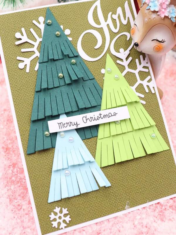 1pc Christmas Tree Shape Metal Cutting Die, Suitable For Paper Card Making, DIY Crafts, Holiday Card Album, Decorations Home Decor Christmas Decorations Room Decor