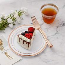 مجموعة أدوات المائدة بلون الذهب الوردي 5/6/10/25/50/75/150 قطعة. مجموعة شوك وملاعق الحلوى مناسبة للمنزل والمطبخ والمطعم والزفاف والحفلات والمناسبات. مجموعة السكاكين والشوك والملاعق للمنزل والمطعم والزفاف والخارج وعيد الميلاد والحفلات والمهرجانات