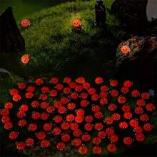 3/10/20/30/50 قطعة من الخنافس الخشبية الحمراء الواقعية، نموذج مصغر للحشرات، مغناطيسات، خنافس صغيرة مضحكة للنباتات المزروعة في أصص، ديكور للحرف اليدوية والتجميل والمناظر الطبيعية المصغرة وحفلات الحدائق والمنازل، تطعيمات خنافس خشبية مسطحة الظهر - الأحمر - مشاهدة 10