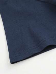 Cowboy Double Sided Digital Printed 220g T Shirt Vintage Style Men's 100% Cotton Tee 1pcs Black Rodeo Graphic Tee - Blue - View 5