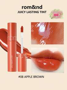 Rom&nd Romand 持久保湿唇彩 08 苹果棕 5.5克/0.2盎司，Romand 液体唇膏，水润亮泽妆效，韩国唇彩，持久显色，MLBB（My Lips But Better，我的嘴唇，但更美），保湿，高显色度，打造自然透明妆容，日常唇彩，韩国化妆品，礼盒装 - 08 APPLE BROWN - 查看 12