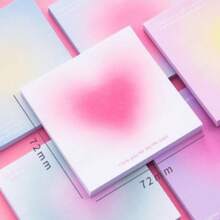 50张/本渐变色便签本,ins风夏日彩色便签,学生文具,办公学校用品,颜色随机 - 彩色 - 查看 3