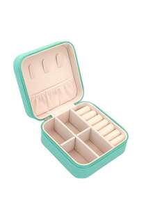 1pc Travel Jewelry Box, Portable Jewelry Travel Box, Cosmetic Storage Box, PU Small Jewelry Storage Box, Jewelry Storage Display Box, Jewelry Storage Accessories, Jewelry Travel Storage Container, Suitable For Rings, Earrings, Pendants, Necklaces, Lipsticks, Etc., Gifts For Women, Holiday Gifts. Travel Essentials Vacation Back To School Stuff Jewellery Box Jewelry Organizer