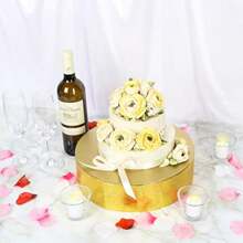 JackCubeDesign Cake Stand Cupcake Display Supplies Tray Plate For Decorative Party 30 CM Gold :MK197AG