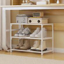 1 Stück mehrstöckiges Schuhgestell, Schuhorganizer unter dem Bett, platzsparendes Schuhaufbewahrungsgestell, hält 2 Paar große Schuhe oder 3 Paar kleine Schuhe, geeignet für Eingangsbereich, Schlafzimmer, Flur, Garage