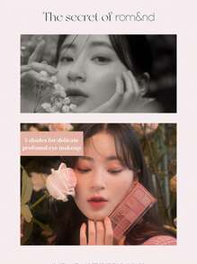 Rom&nd Romand BETTER THAN PALETTE 06 PEONY NUDE GARDEN, 8g/0.28oz, Sombras de ojos mate aterciopelado y con brillo, Difuminables y pigmentadas, Tonos neutros todo en uno, Maquillaje de ojos degradado fácil, K-Beauty, Maquillaje coreano