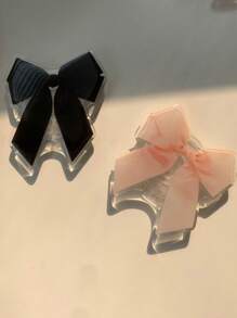 1pc Bow-Knot Phone Holder, Suitable For Any Smartphone, Retractable Air Cushion Stand, Adhesive Tabletop Slouchy Bracket