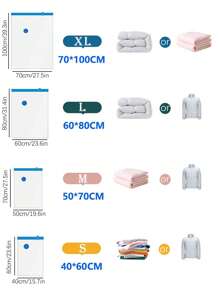 10/9/5pcs Set Portable Travel Storage Bags, Large Capacity Compression Bags, Reusable Vacuum Bags, Foldable Organizer Cubes, Printed Luggage Bags, Dust-Proof Packing Cubes, Moisture-Proof Miscellaneous Bags, Suitable For Clothing, Bedding, Shirts, Bedroom, Closet, Bathroom, Outdoor Gear, Home Organization, Back To School, Travel & Holiday Essentials