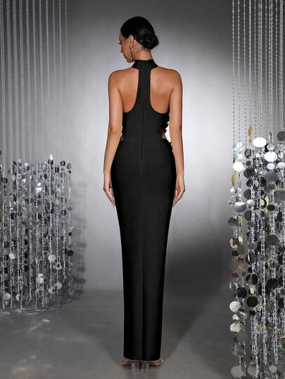 green emerald velvet dress SheIn Women's Long Backless Satin Spaghetti Strap Sleeveless Party Dress  with Lace Up, Black : Amazon.com.be: Fashion