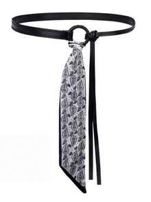 Bộ khăn choàng kiêm thắt lưng đa năng | Phụ kiện thời trang 2 trong 1 | Khăn choàng lụa & Thắt lưng - Nhiều màu - Xem 9