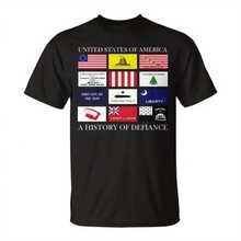United States Of A A History Of Defiance Uni T-Shirt - Hitam 6 - View 1