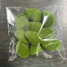 6pcs Artificial Moss Balls - Plastic Fake Plants For Fairy Garden, Aquarium, Glass Container, Outdoor Simulation Plant Decor - Multicolor - View 5