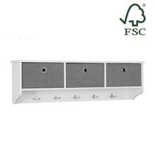 SoBuy Wall Coat Rack FRG282-W - 白色 - 查看 2