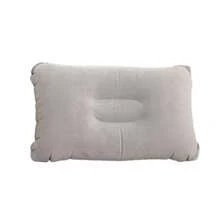 1pc Portable Inflatable Pillow For Outdoor Camping And Nap, Disposable Backrest Cushion, Velour Throw Pillow, Travel Pillow, Car Cushion, Bedding, Home