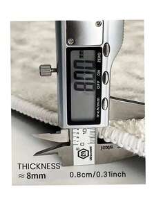 1pc, Faux Wool-Like Material 2D Dog Print Doormat & Rug, Machine Washable Easy Care, Suitable For Entryway, Study, Kitchen, Bathroom, Adds Cute Vibe To Your Space - Grey - View 9