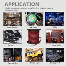 2-Pin 33ft/10M Extension Cable, 18AWG-22AWG Stranded Tinned Copper Wire For LED Lighting - Red Polyvinyl Chloride, 110V-220V, Hard-Wired, No Battery Needed, LED Lighting Cable | Sleek Red Cable | Durable Wire Construction, LED Lighting Kit