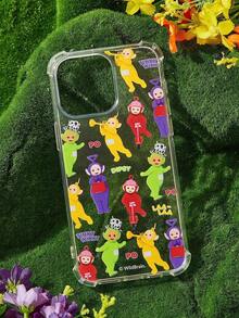 Funda para teléfono con diseño de dibujos animados, compatible con - Transparente 2 - Ver 4
