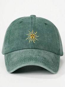 1 Pc Fashionable & Versatile Women Bow Embroidery Baseball Cap, Vintage Washed Distressed Style, Suitable For Daily Wear Valentines
