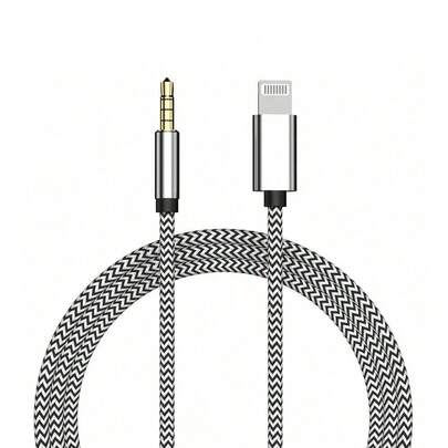 Adaptador de audio auxiliar de 3.5 mm compatible con iPhone, adecuado para automóvil, estéreo/altavoz/auriculares domésticos, compatible con series 14/13/12/11/XS/XR/8/7/6