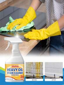 Kitchen Degreasing Cleaning Spray - Heavy Duty Degreaser For Removing Oil Stains On Stovetops, Ovens, And Cookware - Powerful Grease Cleaner Spray - Nozzle Design
